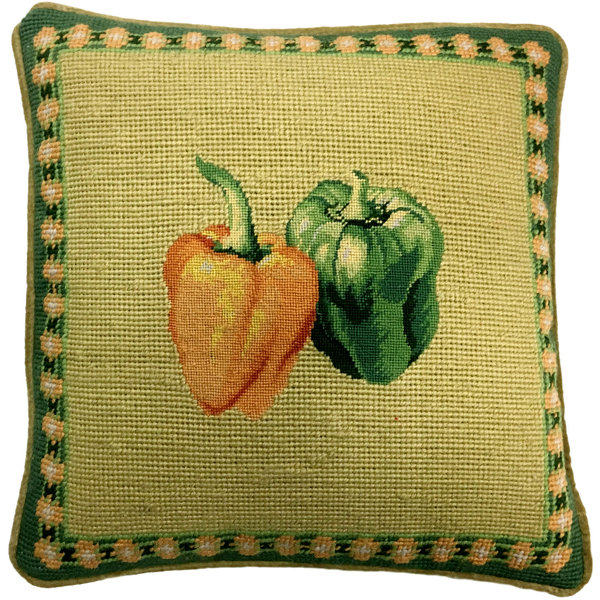 August Grove® Dothen Embroidered Feather Throw Pillow Wayfair